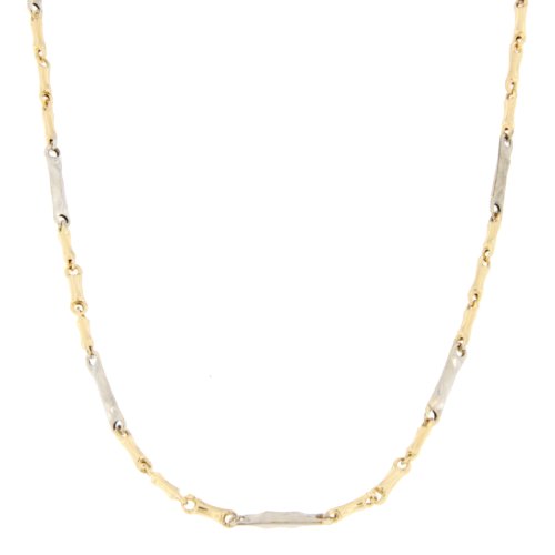 White Yellow Gold Men&#39;s Necklace GL100333
