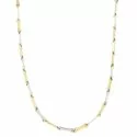 Herren-Halskette aus Weiß- und Gelbgold GL100334
