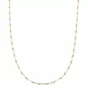 Herren-Halskette aus Weiß- und Gelbgold GL100335