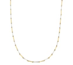 Collana Uomo Oro Giallo Bianco GL100335