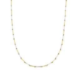 White Yellow Gold Men&#39;s Necklace GL100335
