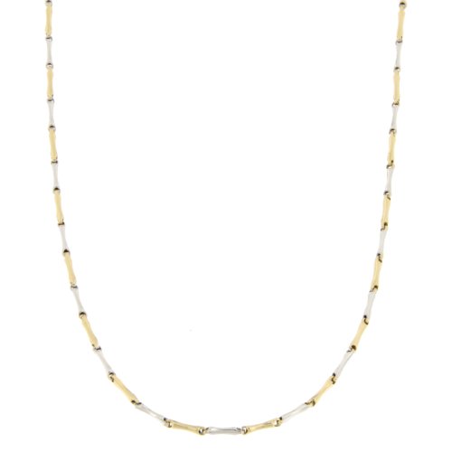 Collana Uomo Oro Giallo Bianco GL100335