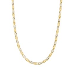 Collana Uomo Oro Giallo Bianco GL100336