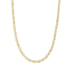 White Yellow Gold Men&#39;s Necklace GL100336