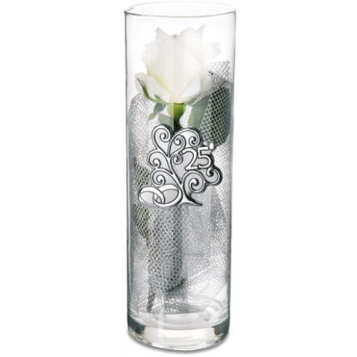 Vaso Cristallo e Argento 25° Anniversario Bongelli Preziosi CR239225