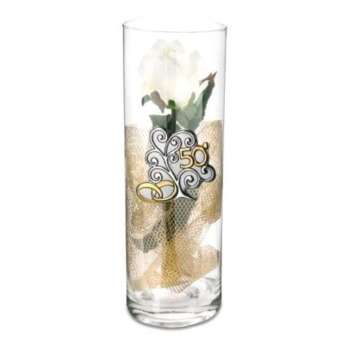 Vaso Cristallo e Argento 50° Anniversario Bongelli Preziosi CR239250