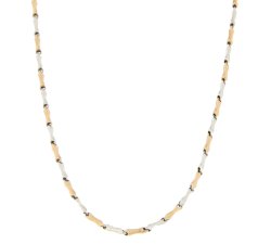 Collana Uomo Oro Bianco Rosa GL100343