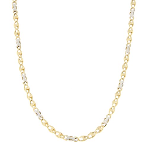 Collana Uomo Oro Giallo Bianco GL100344