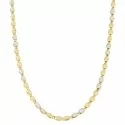 Collana Uomo Oro Giallo Bianco GL100345