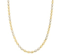 Herren-Halskette aus Weiß- und Gelbgold GL100345