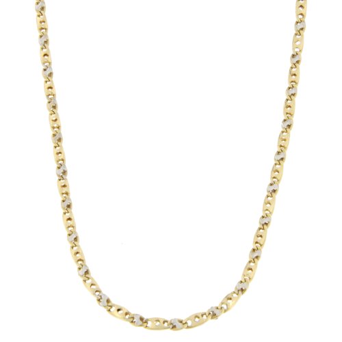 White Yellow Gold Men&#39;s Necklace GL100346