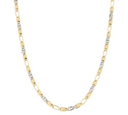 Collana Uomo Oro Giallo Bianco GL100347