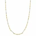 Collana Uomo Oro Giallo Bianco GL100348