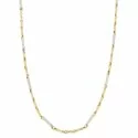 Herren-Halskette aus Weiß- und Gelbgold GL100348