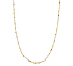 Collana Uomo Oro Giallo Bianco GL100348