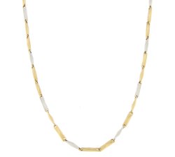 Collana Uomo Oro Giallo Bianco GL100349