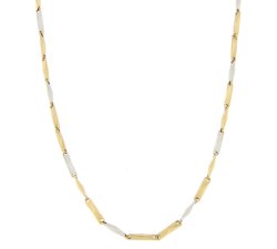 White Yellow Gold Men&#39;s Necklace GL100349