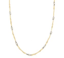 Collana Uomo Oro Giallo Bianco GL100352