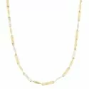 White Yellow Gold Men&#39;s Necklace GL100353