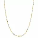 Herren-Halskette aus Weiß- und Gelbgold GL100356