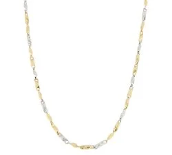 Collana Uomo Oro Giallo Bianco GL100356