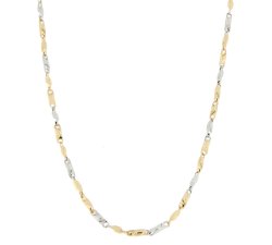 White Yellow Gold Men&#39;s Necklace GL100356