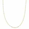 Herren-Halskette aus Weiß- und Gelbgold GL100358