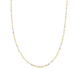 Collana Uomo Oro Giallo Bianco GL100358