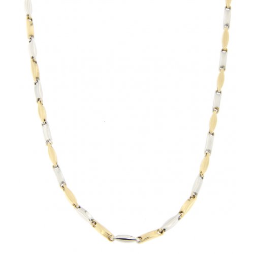 White Yellow Gold Men&#39;s Necklace GL100359
