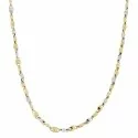 Collana Uomo Oro Giallo Bianco GL100360