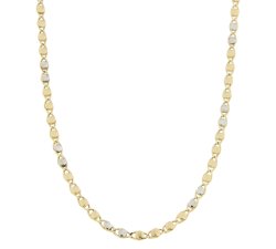Herren-Halskette aus Weiß- und Gelbgold GL100361
