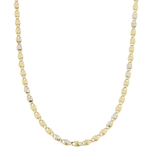 Collana Uomo Oro Giallo Bianco GL100361