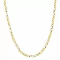 Herren-Halskette aus Weiß- und Gelbgold GL100363