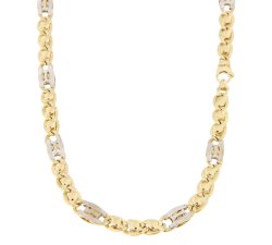 Yellow and White Gold Men's Necklace 803321732381