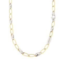 Collana Uomo Oro Giallo Bianco GL100364