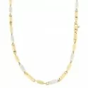 White Yellow Gold Men&#39;s Necklace GL100366