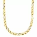 Yellow and White Gold Men's Necklace 803321712128