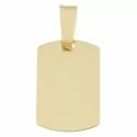 Customizable medal pendant Yellow gold GL100376