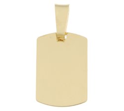 Customizable medal pendant Yellow gold GL100376