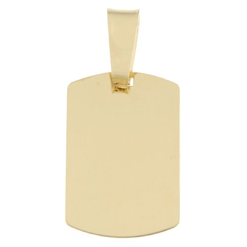 Customizable medal pendant Yellow gold GL100376