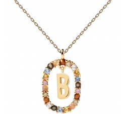 PDPaola Letter B New Letters Ladies Necklace CO01-261-U