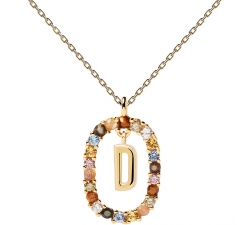 PDPaola Letter D Ladies Necklace New Letters CO01-263-U