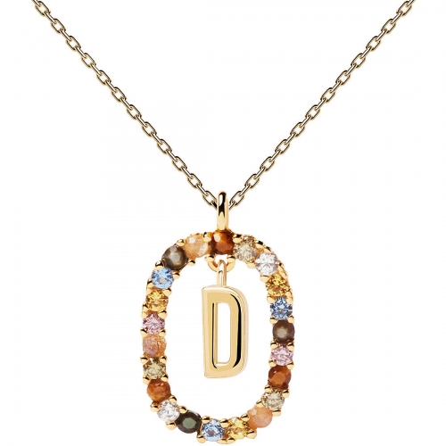 PDPaola Letter D Ladies Necklace New Letters CO01-263-U