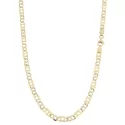 Herren-Halskette aus Weiß- und Gelbgold GL100380