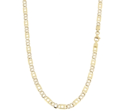 Collana Uomo Oro Giallo Bianco GL100380