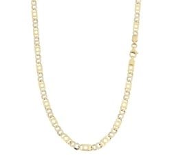 White Yellow Gold Men&#39;s Necklace GL100380