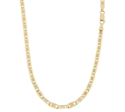 White Yellow Gold Men&#39;s Necklace GL100383