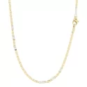 Collana Uomo Oro Giallo Bianco GL100384