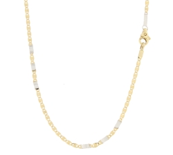 Collana Uomo Oro Giallo Bianco GL100384