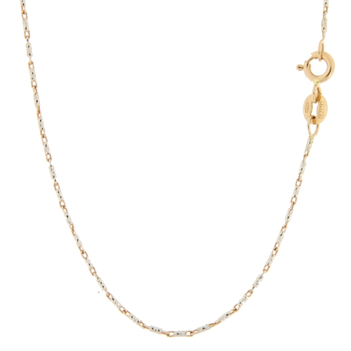 Collana Uomo Oro Rosa Bianco GL100386